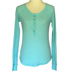 SO Waffle-Weave Henley Top